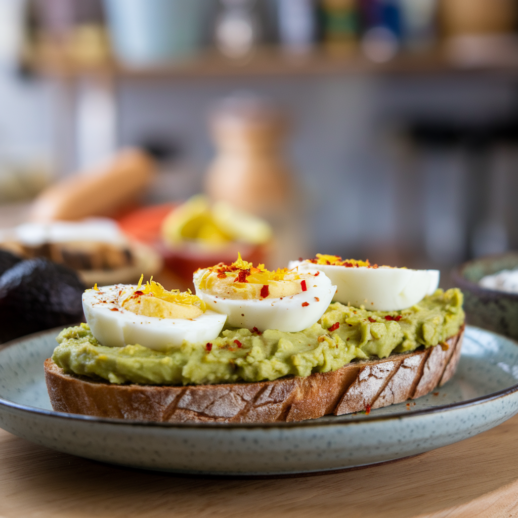 Grated Egg Avocado Toast Recipe For Breakfast!
