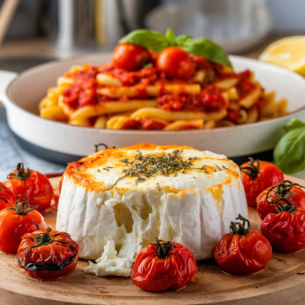 The Best Baked Feta + Roast Tomato Pasta Recipe