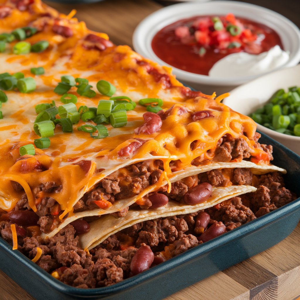 Layered Taco Bake Casserole Recipe: Your Cheesy, Spicy Weeknight Savior!!