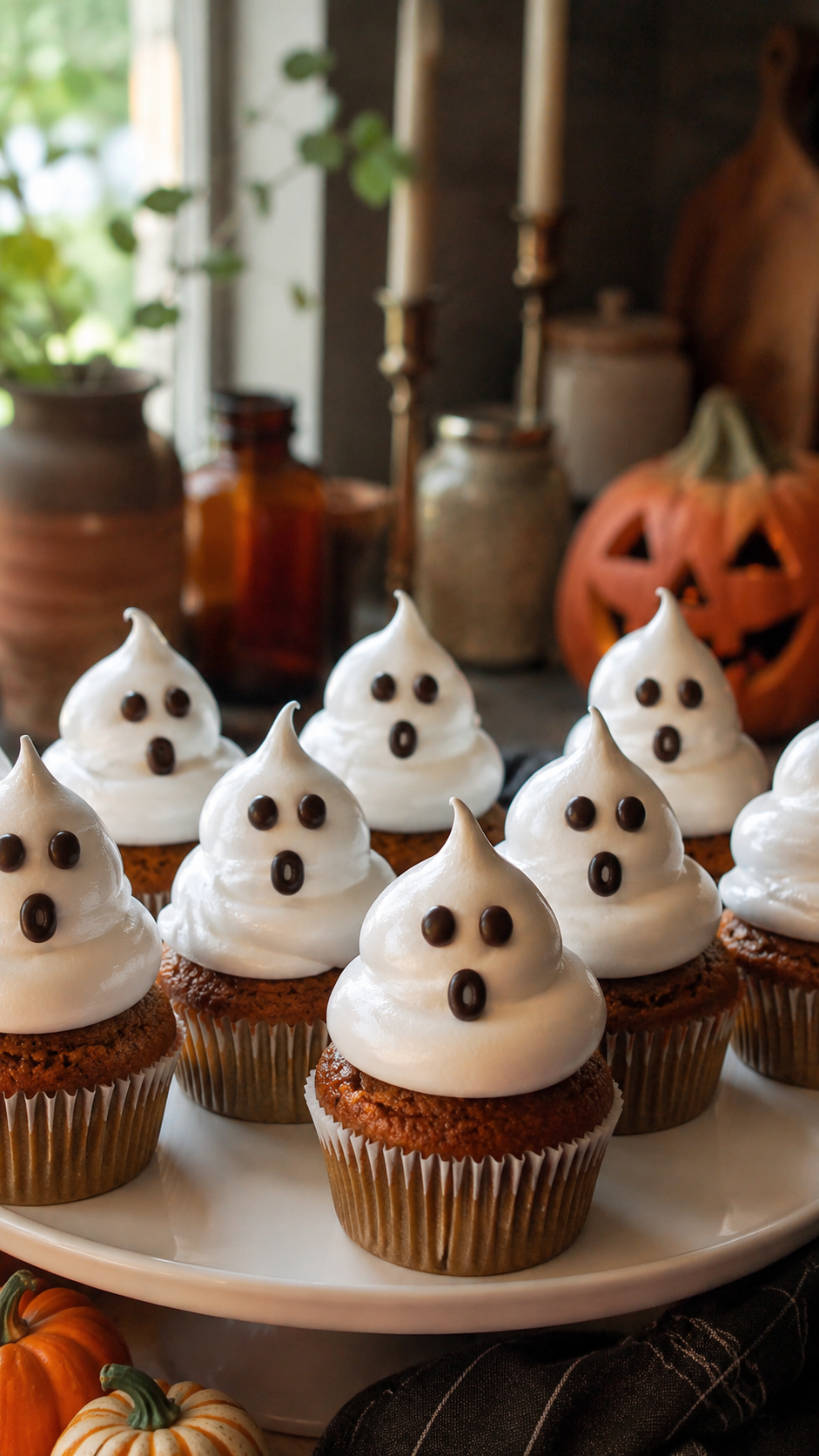 Ghost Cupcakes For Halloween So Cute, It’s Scary!