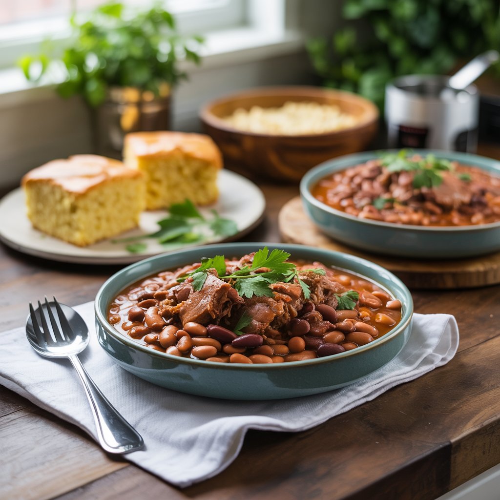 New Year’s Day Pork and Beans for Good Fortune!