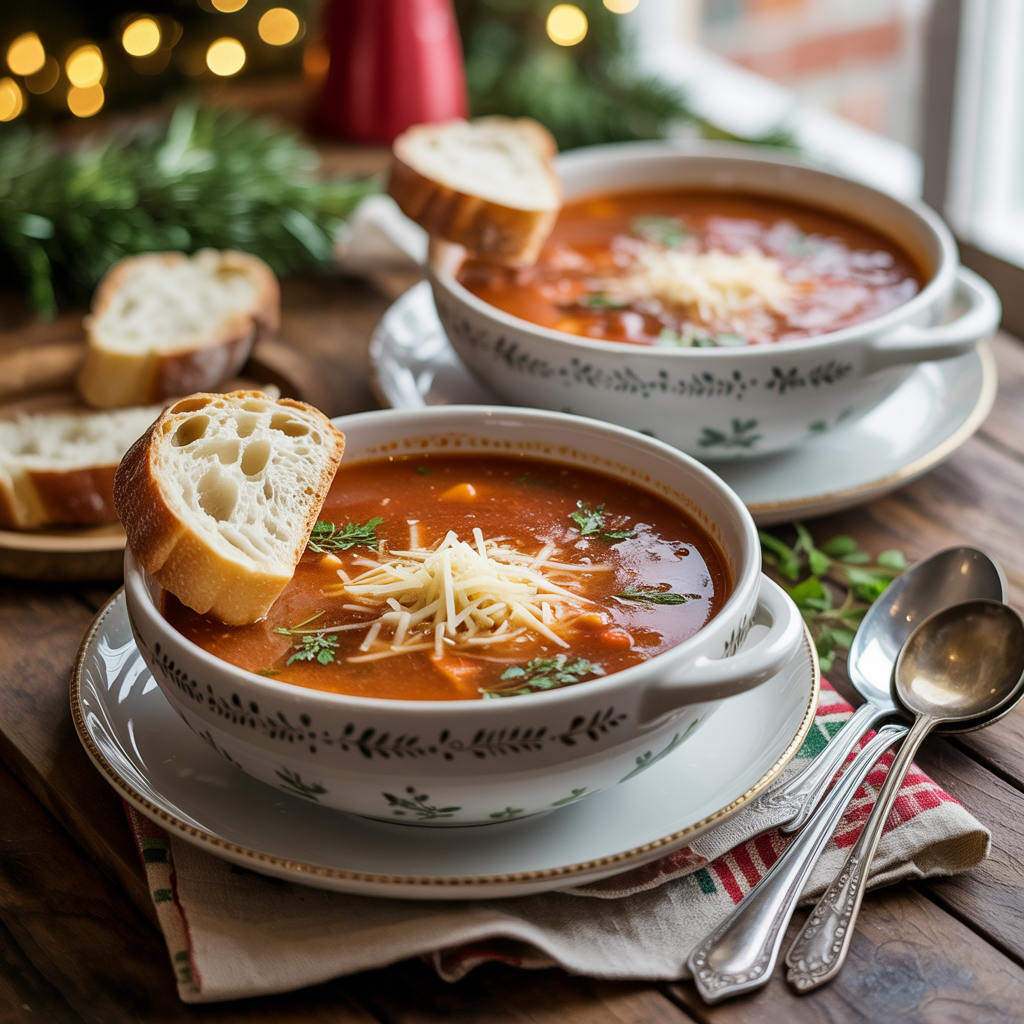 Warm & Cozy Alton Brown’s Christmas Soup for Christmas Eve!