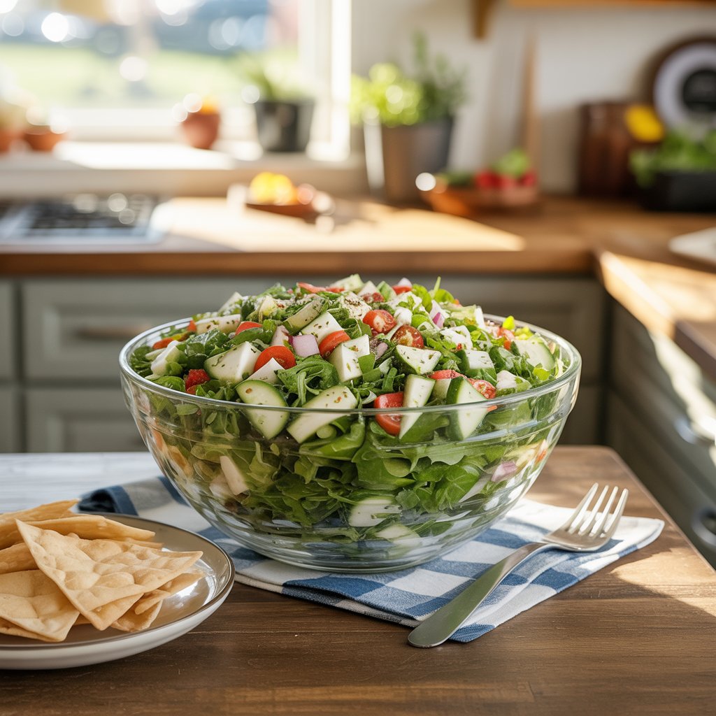 This Scoopable Green Chopped Salad Is the One Everyone Hovers Over!