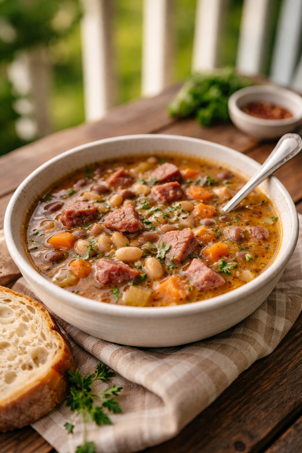 Protein-Rich Ham & Bean Soup for Cozy, Balanced Meals