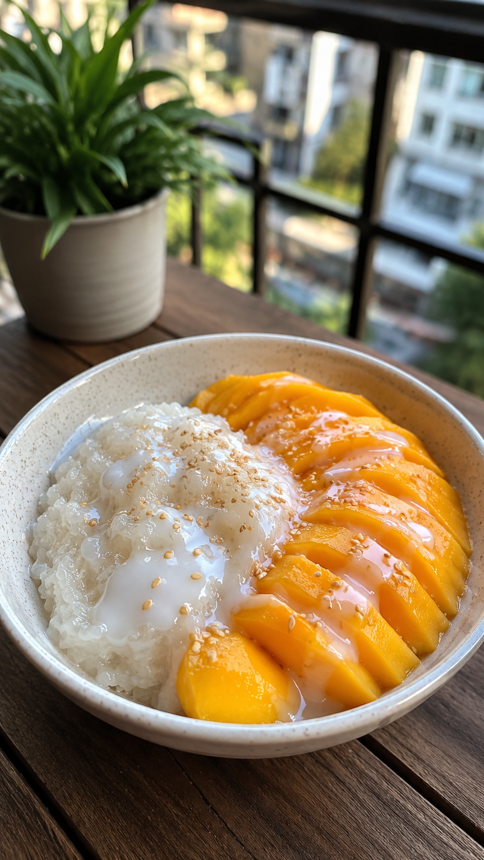 Mango Sticky Rice with Coconut Sauce !!