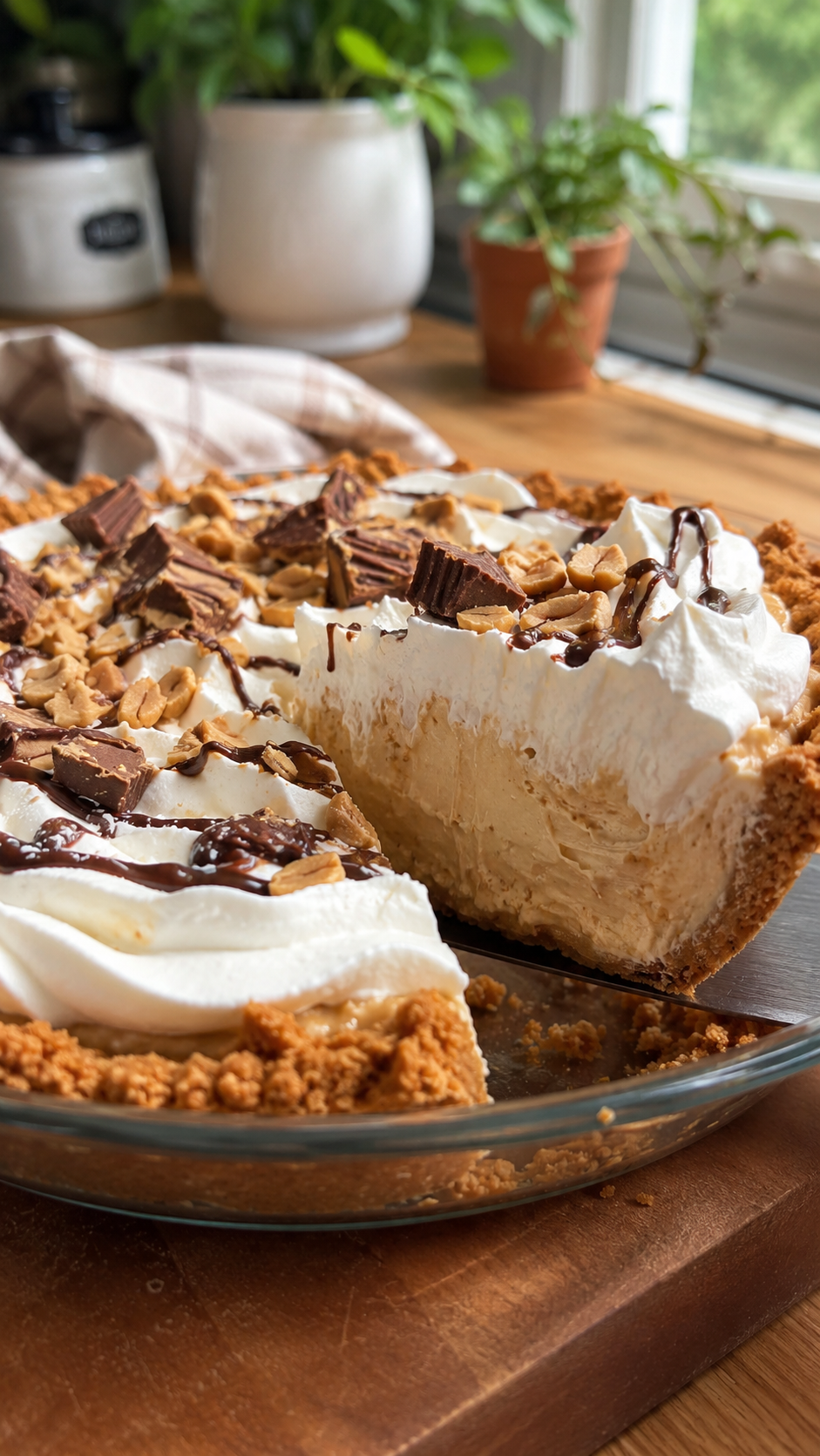 Peanut Butter Pie With Graham Cracker Crust!