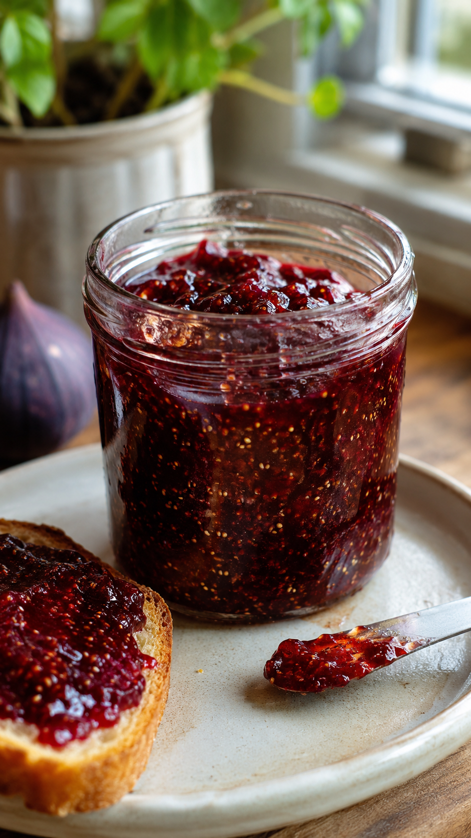 Delicious Homemade Fig Jam Recipe Without Pectin!!