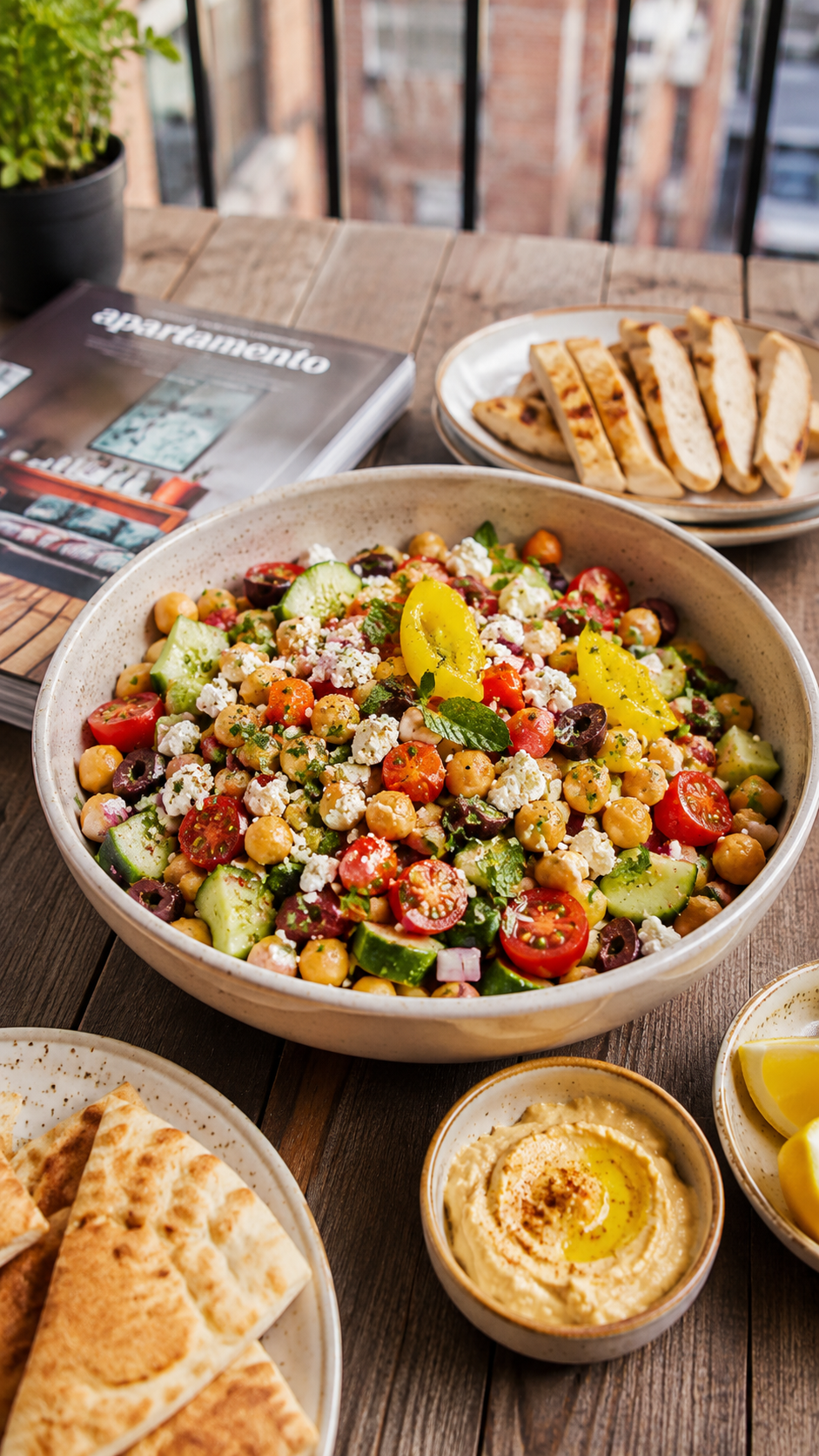 Delicious 10 Minute Mediterranean Chickpea Salad Recipe!