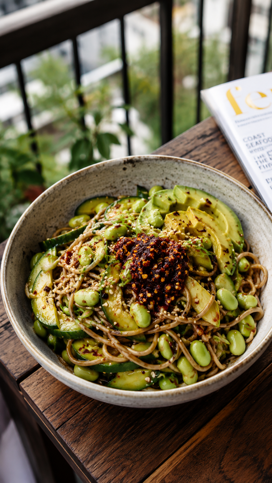 Chili Crisp Cucumber Soba Noodle Salad for a Cool, Spicy, Slurpable Lunch!