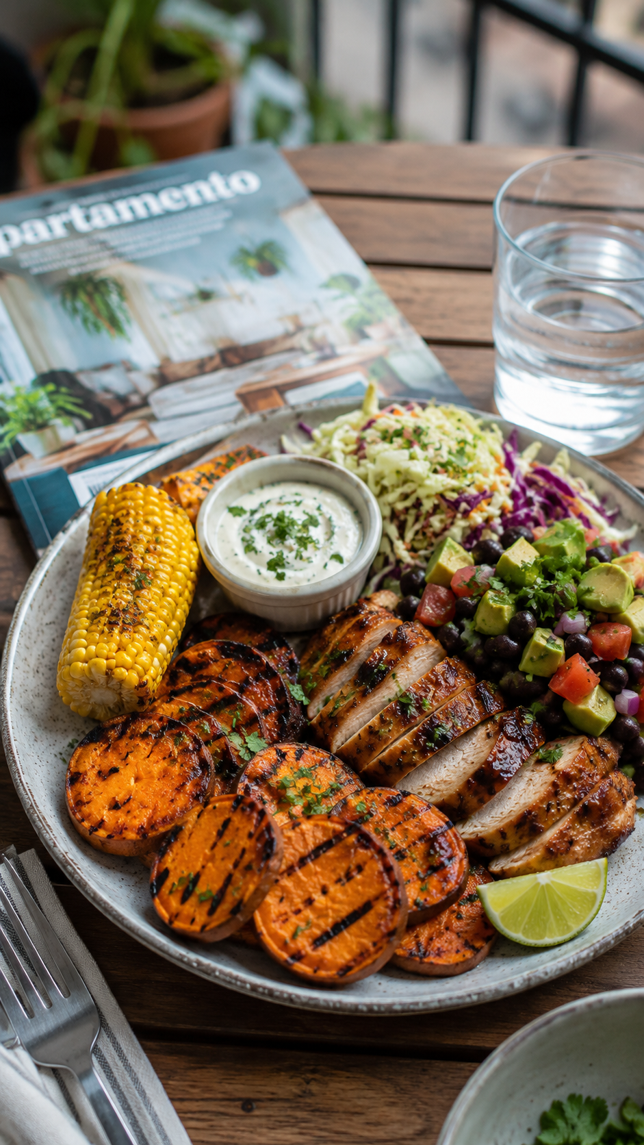 Grilled Sweet Potatoes with Smoky Honey Lime Butter