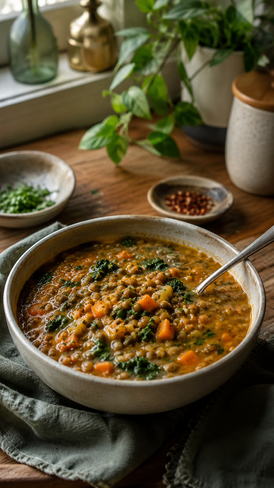 Anti-Inflammatory Lentil Soup Recipe with Turmeric, Ginger and Lemon!