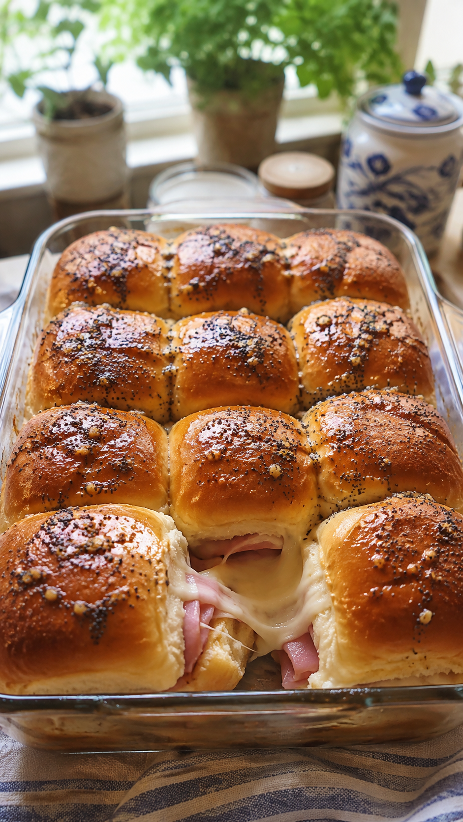 Hawaiian Roll Sliders with Ham and Cheese (Easy Baked Recipe)