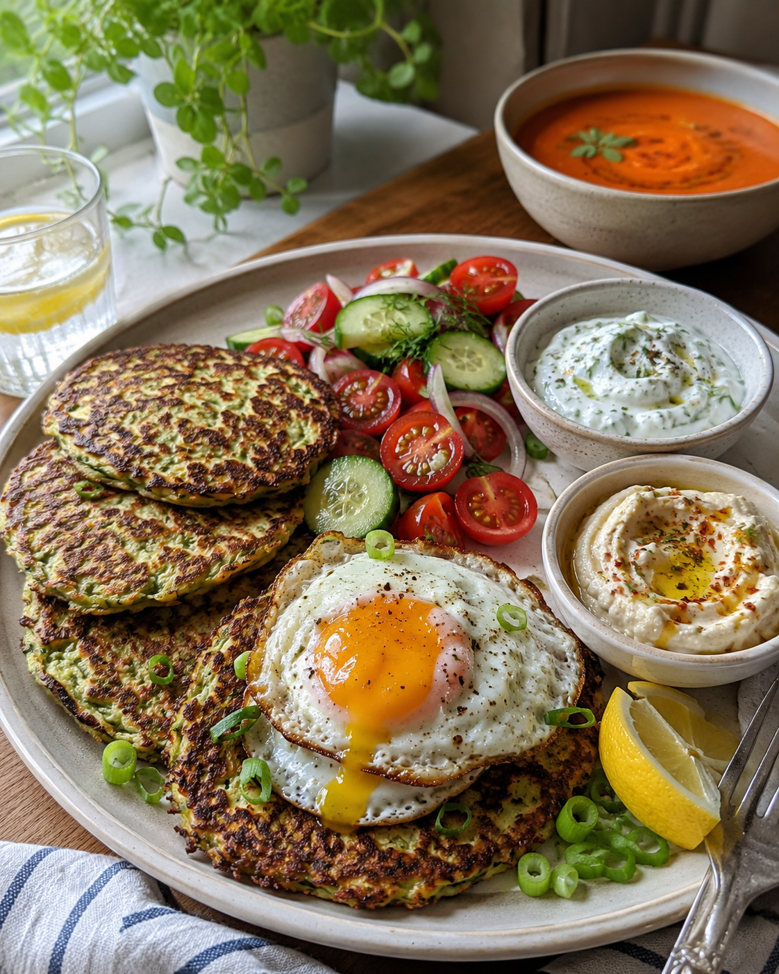 Crispy Zucchini Pancakes: Easy, Golden, and Flavor-Packed!!