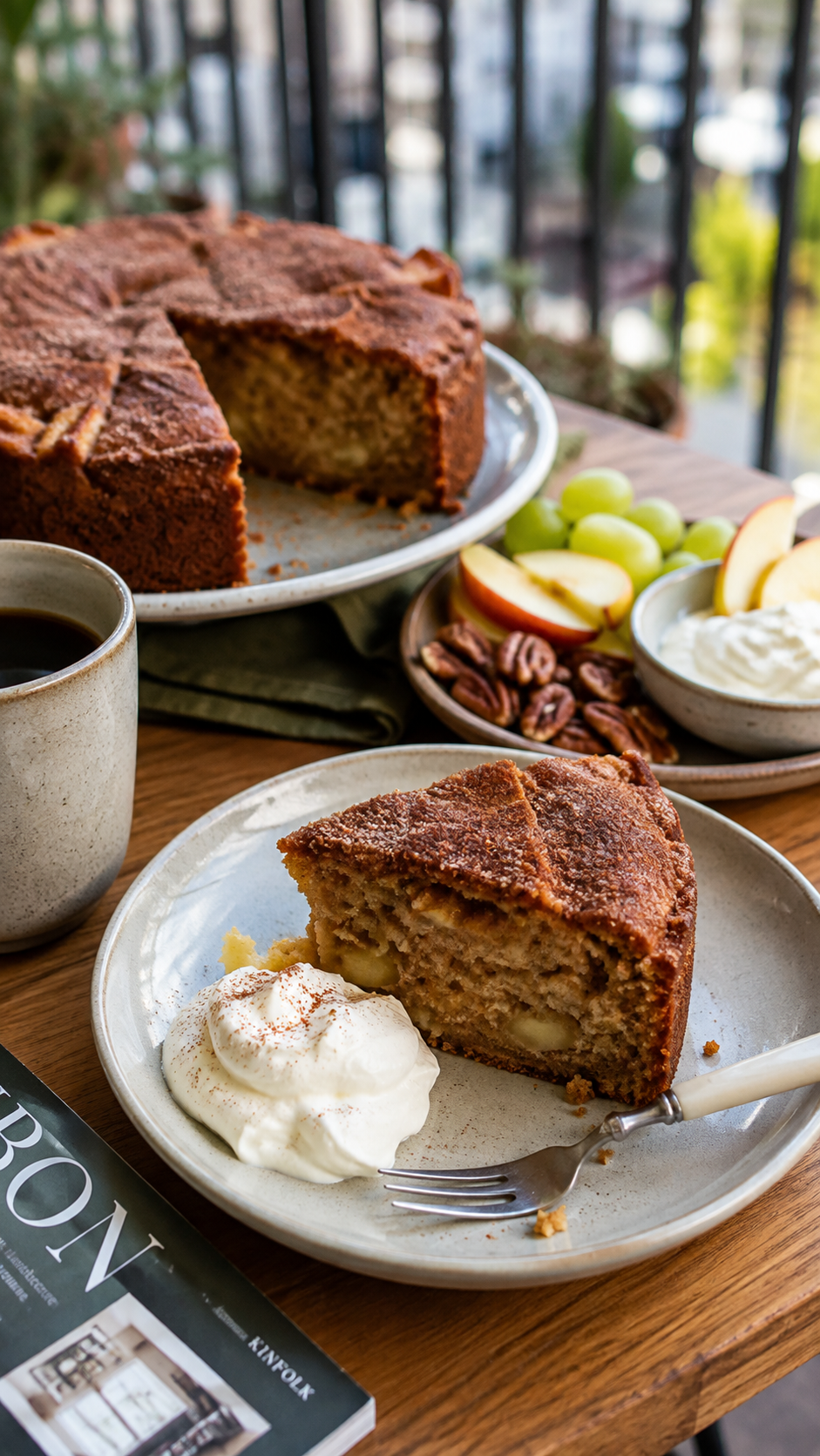 Apple Cider Cake Recipe with Cinnamon Sugar!