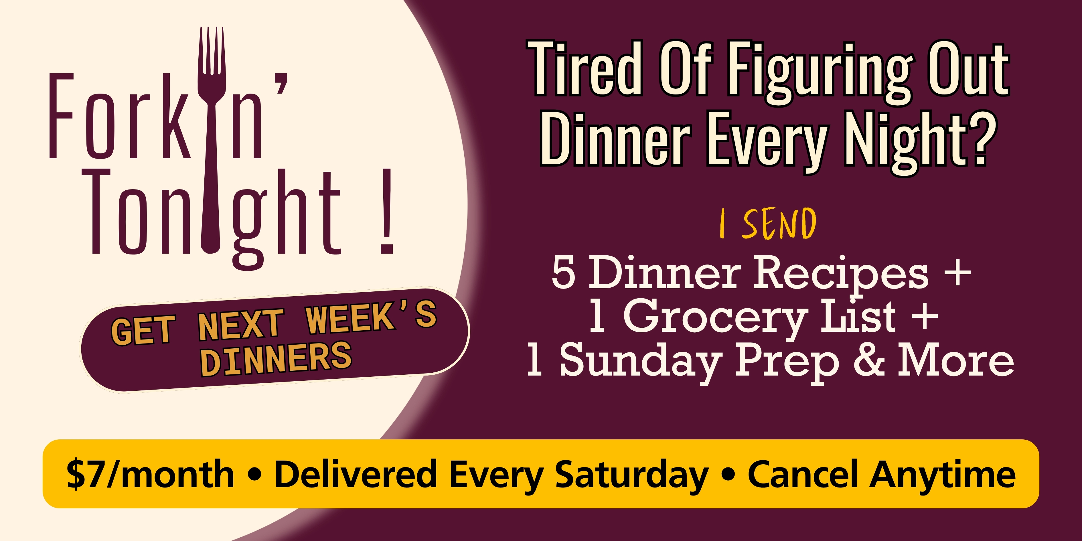 Forkin' Tonight Newsletter