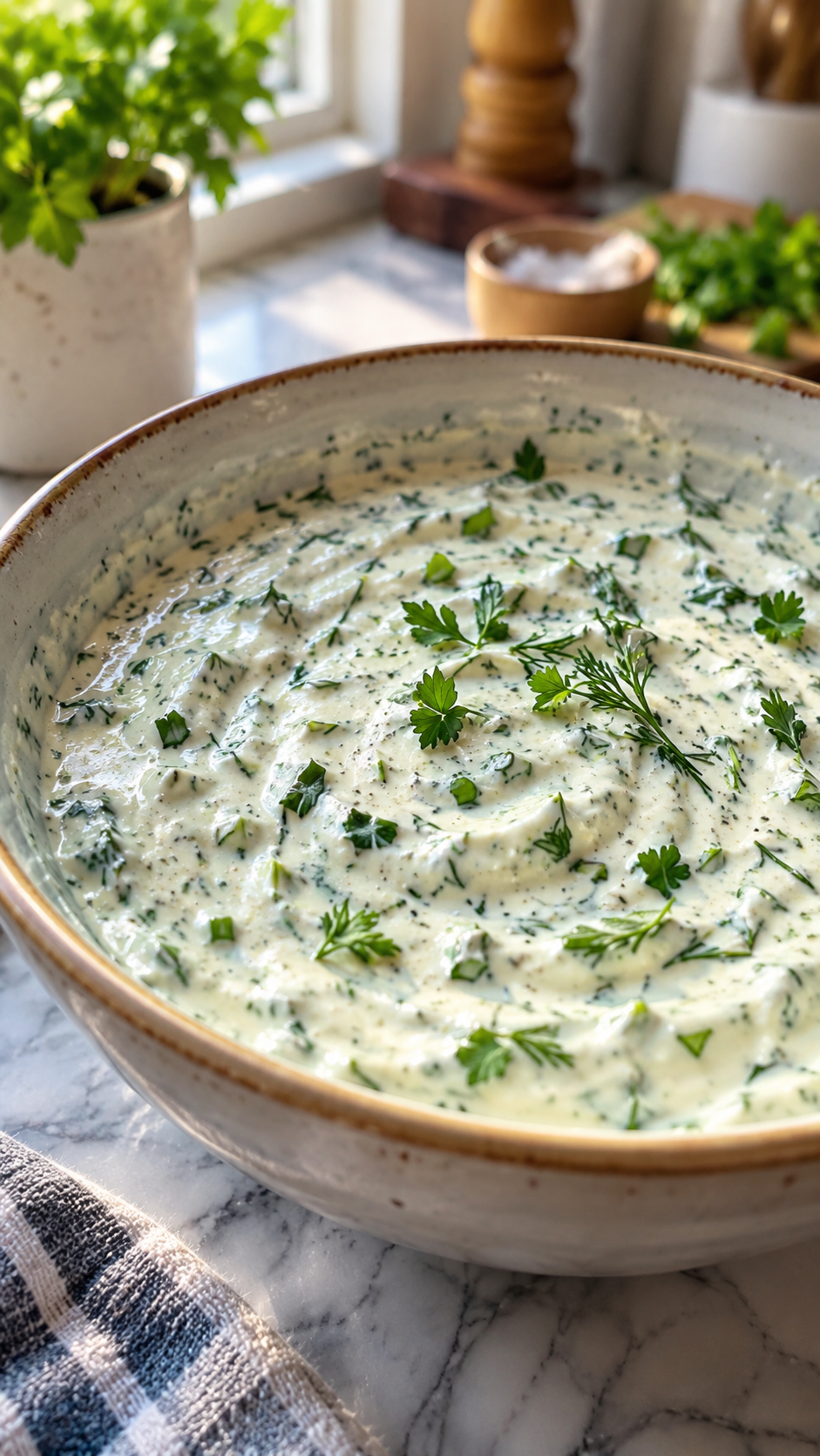 5-Minute Dairy Free Ranch Dressing with Fresh Herbs!