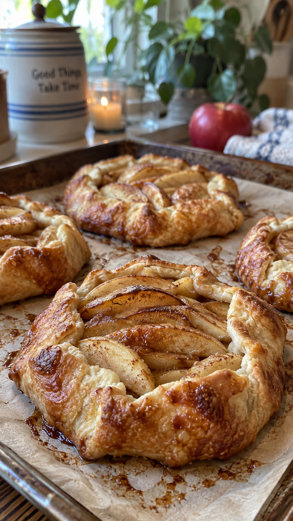 Mini Apple Galettes with Flaky Butter Crust!