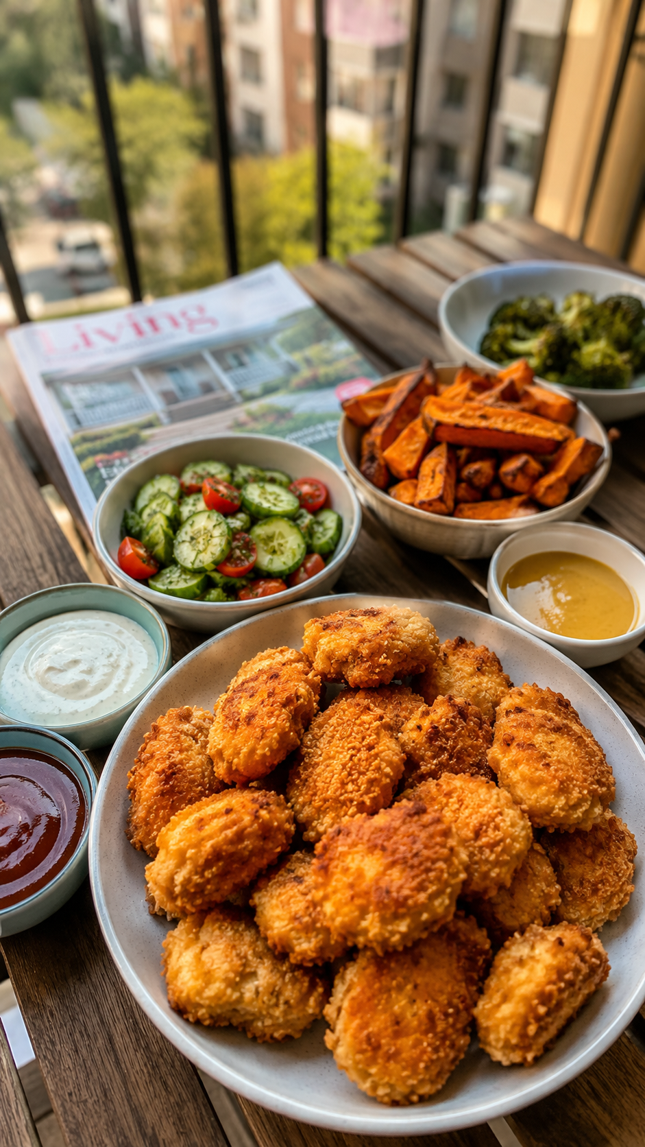 High Protein Air Fryer Chicken Nuggets That Stay Crispy and Juicy!