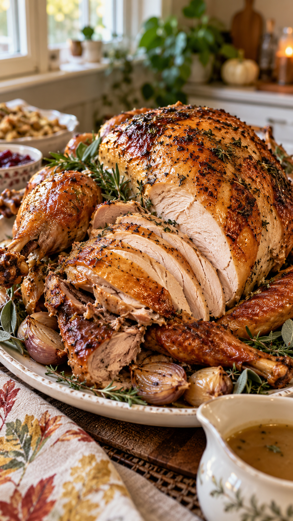 Oven-Roasted Herb Butter Turkey Recipe for Thanksgiving!