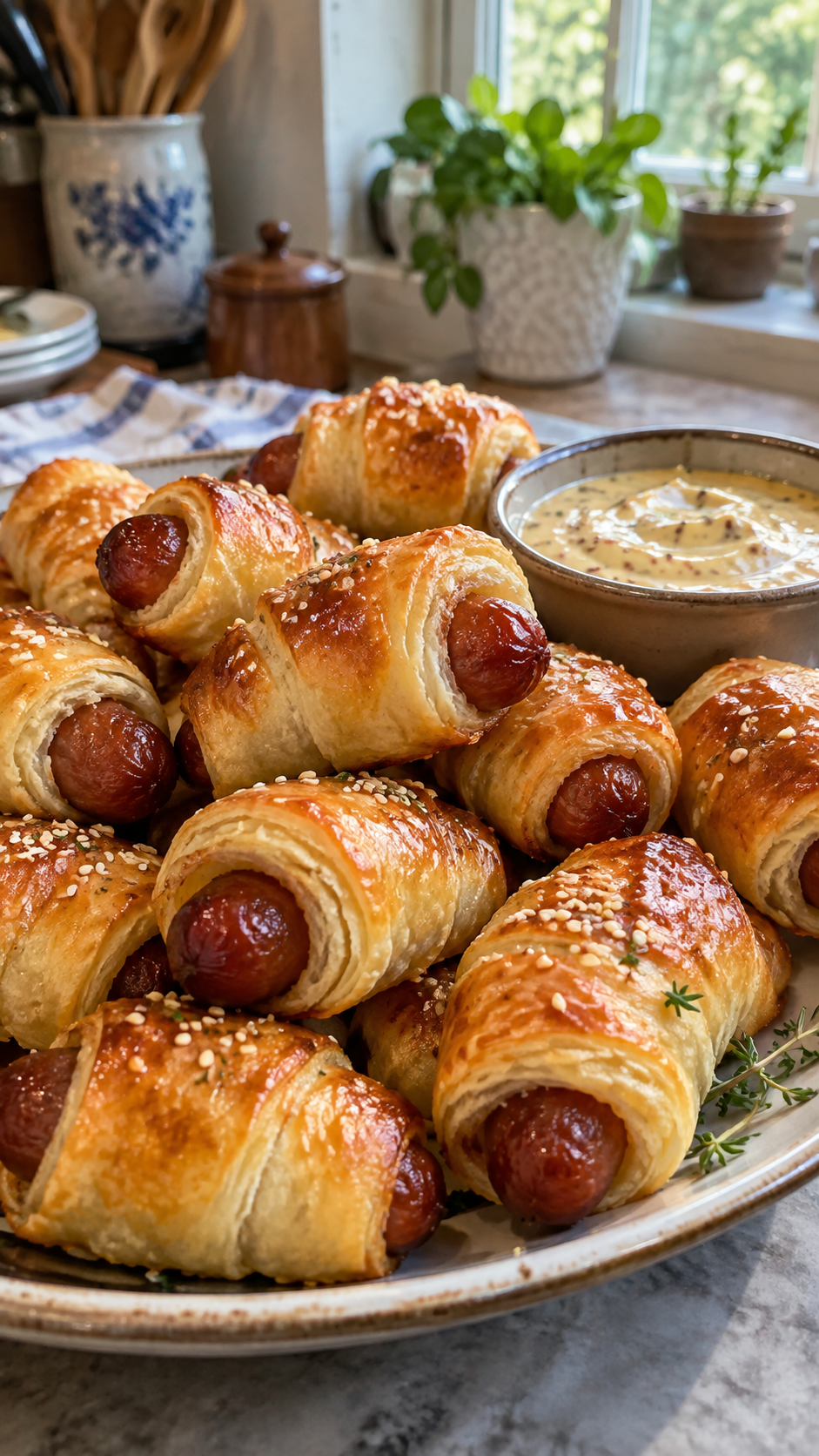 Classic Pigs in a Blanket with Buttery Crescent Rolls!
